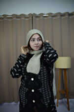 Olive Green Knit Beanie – Minimal Winter Comfort   অলিভ সবুজ নিট টুপি – মিনিমাল শীতকালীন আরাম - Image 5