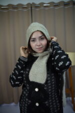 Olive Green Knit Beanie – Minimal Winter Comfort   অলিভ সবুজ নিট টুপি – মিনিমাল শীতকালীন আরাম - Image 4