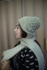 Olive Green Knit Beanie – Minimal Winter Comfort   অলিভ সবুজ নিট টুপি – মিনিমাল শীতকালীন আরাম - Image 3