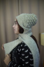 Olive Green Knit Beanie – Minimal Winter Comfort   অলিভ সবুজ নিট টুপি – মিনিমাল শীতকালীন আরাম - Image 2