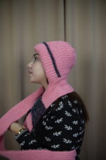 Soft Pink Knit Beanie – Cozy & Chic   সফট গোলাপি নিট টুপি – আরাম ও স্টাইলের ছোঁয়া - Image 3