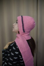 Soft Pink Knit Beanie – Cozy & Chic   সফট গোলাপি নিট টুপি – আরাম ও স্টাইলের ছোঁয়া - Image 2