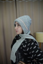 Gray Knit Beanie – Timeless Winter Comfort ধূসর নিট টুপি – শীতকালীন চিরন্তন আরাম - Image 3